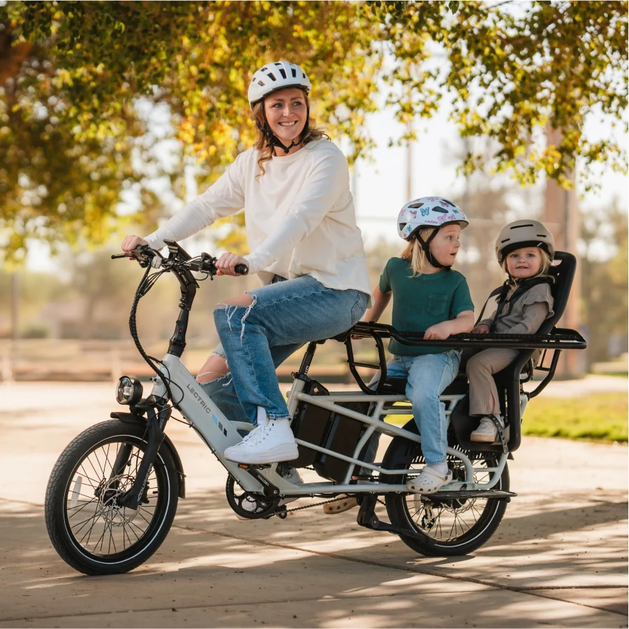 XPedition2 Stratus White Long-Range Dual-Battery eBike - Image 4