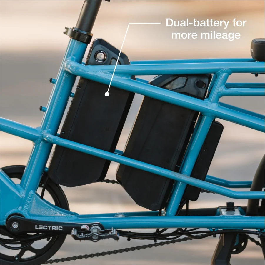 XPedition2 Raindrop Blue Long-Range Dual-Battery eBike - Image 5