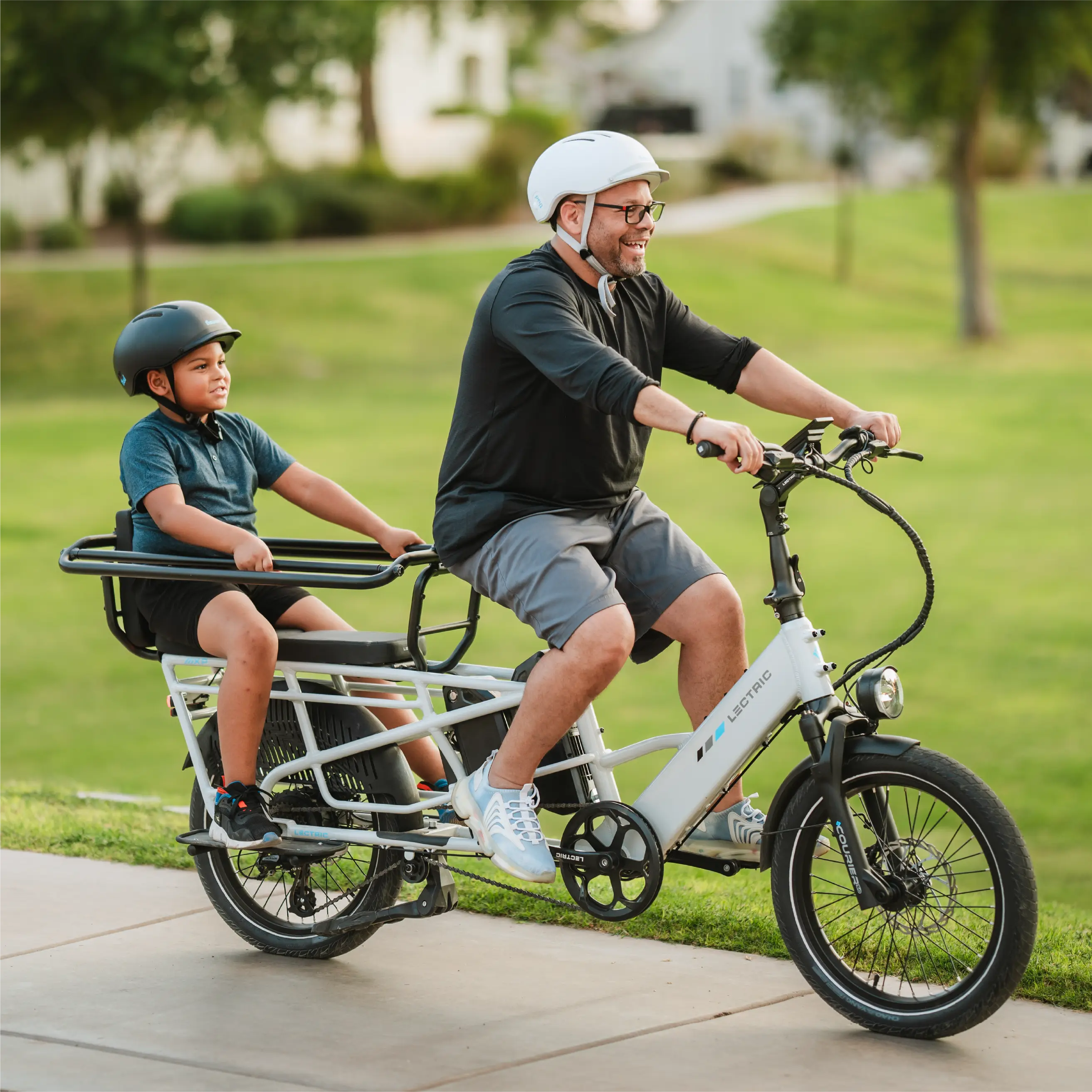 XPedition2 Stratus White Long-Range Dual-Battery + FREE Running Boards, Cushions, Elite Headlight, Suspension Seat Post, Orbitor, Fast Charger ($694 Value) - Image 6